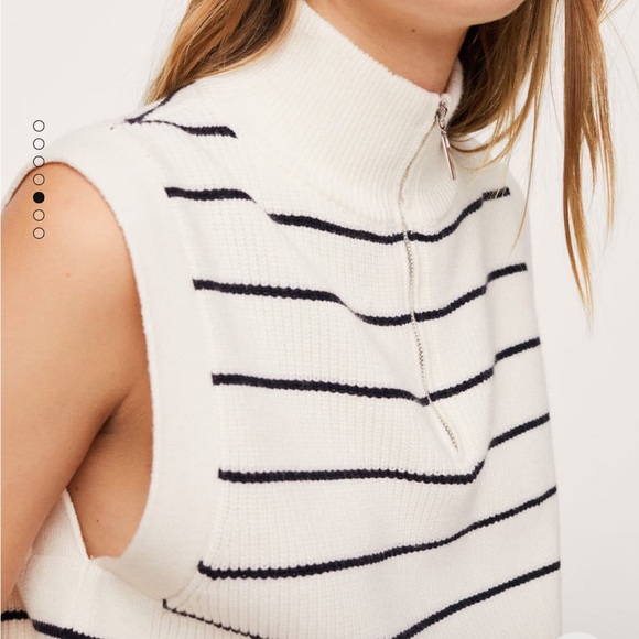NWT mango striped vest - Picture 6 of 8